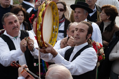 The percussion tambourine plays an important role in the Verdiales musical bands.  © Michelle Chaplow