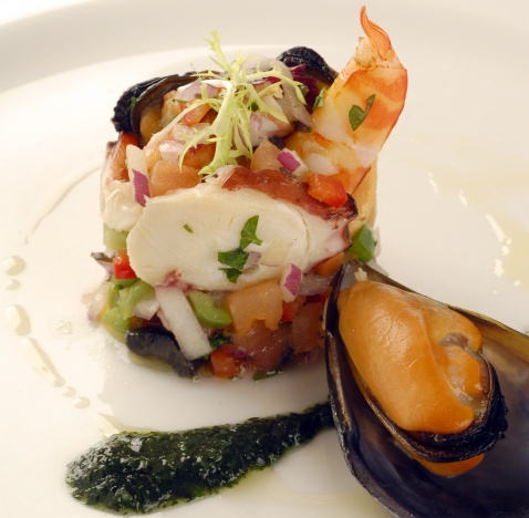 The perfect tapa, salpicón de mariscos