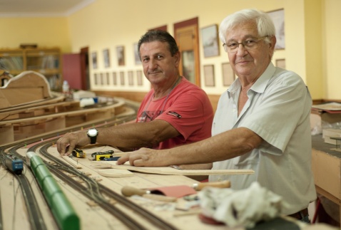 Jorge Rodriguez & José Roballo of the Asociacion de Amigos del Ferrocaril de Algeciras © Michelle Chaplow