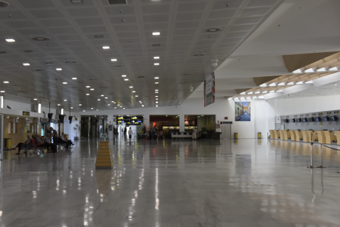 Almeria Airport departures © Michelle Chaplow