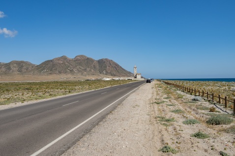Driving along the AL-3115 Cabo de Gata, Las Salinas  © Michelle Chaplow