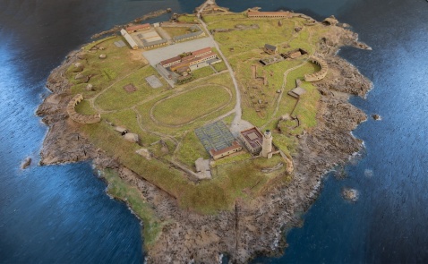 There is a very useful interactive map in the visitors centre that gives a bird´s eye view of the island  © Michelle Chaplow