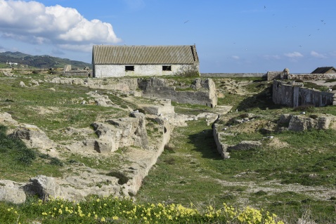 Walking across the island you will see ruins of a bygone age © Michelle Chaplow