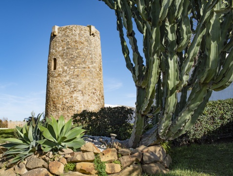 The "newer" beachfront Torre Vigia Arroyo Vaquero, Estepona © Michelle Chaplow