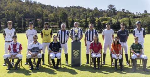 Teams participating in the La Copa Memorial Manuel Prado y Colón de Carvajal 2024. Photo: Matías Callejo / Ayala Polo Club