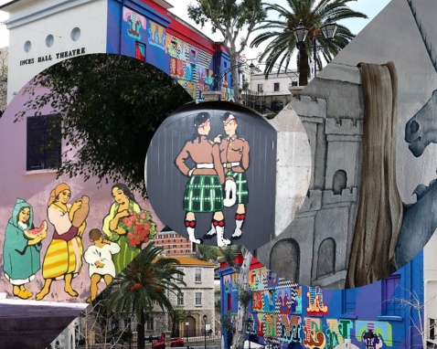 Collage of Gibraltar's Street Art © VisitGibraltar.gi