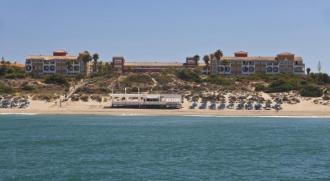 A view of the Melia Sancti Petri from the sea.