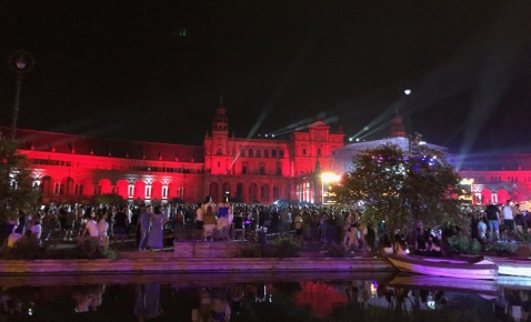 Icónica Fest at Plaza de España in Seville
