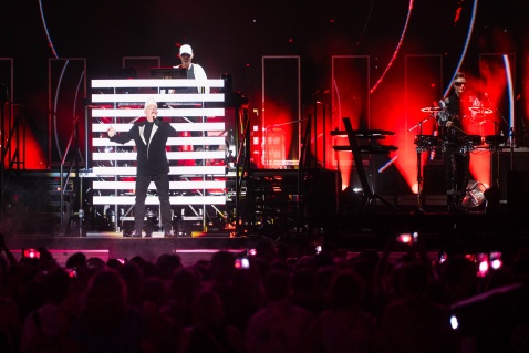 The Pet Shop Boys perform at Iconica Santalucia Sevilla Fest.  ©Mauri Buhigas
