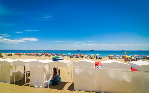 Beach Huts © VisitGibraltar.gi