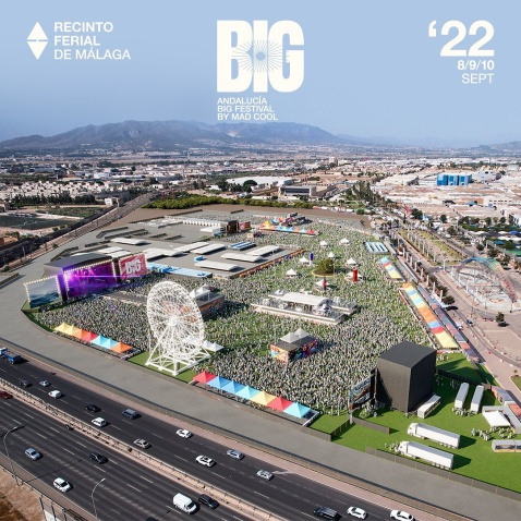 Render of the AndaluciaBig festival site in Malaga