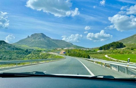Blue skies and open road are waiting for you in Andalucia © Michelle Chaplow