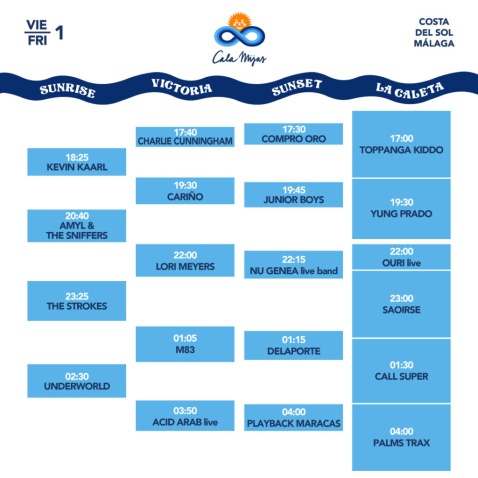 Cala Mijas Festival 2023 Friday Schedule Cala Mijas Festival 2023 Friday Schedule