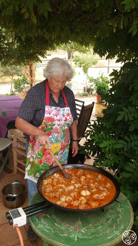 Caroline at her finca in Aracena c2010