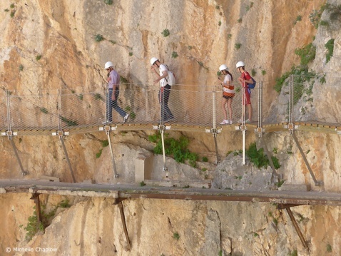 The Caminito del Rey, The King´s path. © Michelle Chaplow