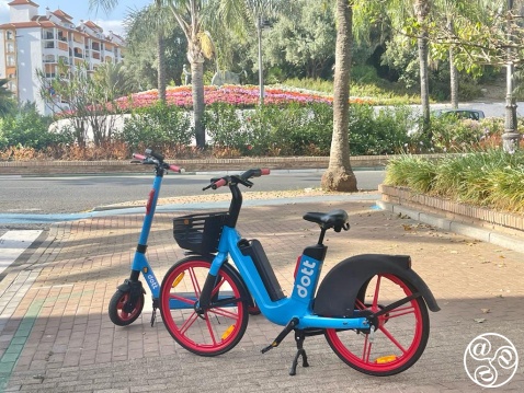 eScooter and eBike Hire in Estepona near entrance to Marina (c) Michelle Chaplow