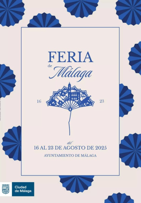 Feria de Malaga 2025 poster by Sara González Ruiz.