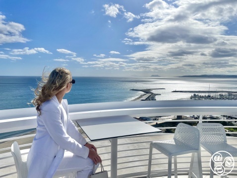 From the Mirador del Carmen, Cielo Cafe upper terrace, take in spectacular views.  (c) Michelle Chaplow 