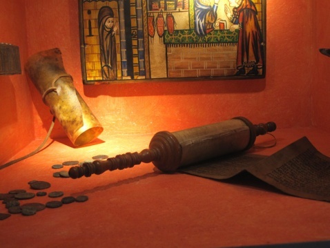 Jewish relics including the Megilah