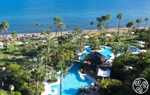 The Kempinski Hotel enjoys from line Views to The Med © Michelle Chaplow