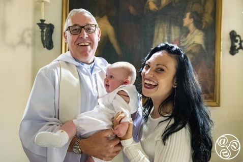 Vicki Rowe Christening her baby boy, a joyous occasion  © Michelle Chaplow