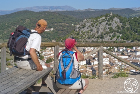 Taking a well earned rest from hiking in the mountains © Michelle Chaplow