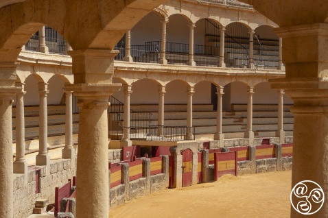 Ronda's impressive stone-built and deliberately neo-classical bullring was completed in 1784 © Michelle Chaplow