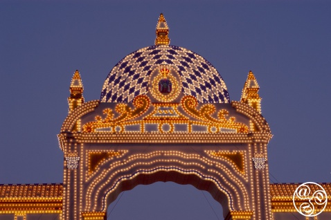 The first thing you'll see when you arrive at the Seville Fair from the city centre is the portada - the gateway © Michelle Chaplow