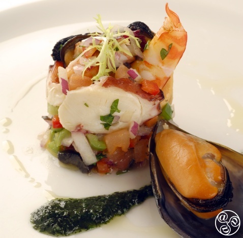 The perfect tapa, salpicón de mariscos