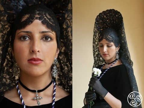 'Widows' taking part in Holy Week in Ronda 'Widows' taking part in Holy Week in Ronda