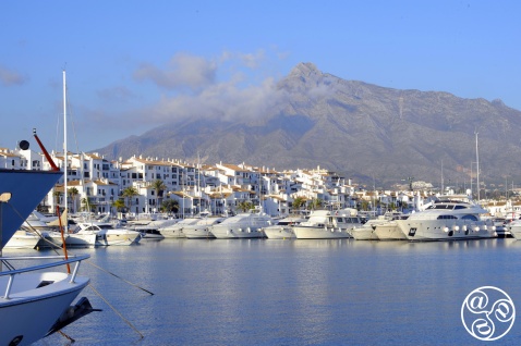 Puerto Banus marina and the Concha mountain © Michelle Chaplow