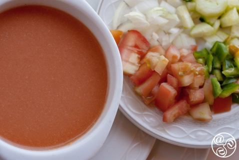  Refreshing and full of vitamins the chilled gazpacho soup © Michelle Chaplow