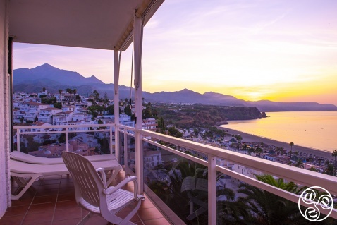 Sunrise from The Nerja Parador Hotel © Michelle Chaplow