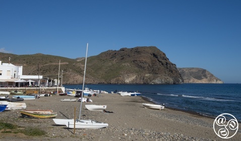 Las Negras takes its name from the mountain to the the left of the village, El Cerro Negro (“The Black Mountain”) © Michelle Chaplow