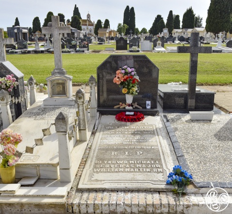 All year around floral tributes are placed on the grave of William Martin, 'the man that never was'  © Michelle Chaplow