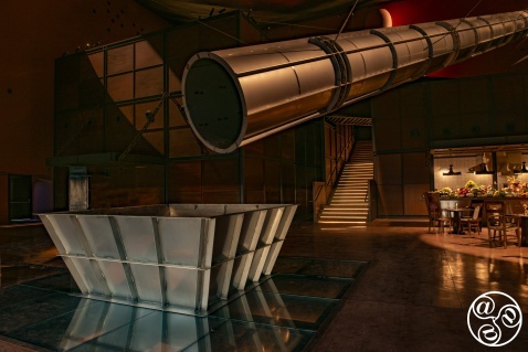 During harvest season, olives cascade down the magnificent stainless steel chute and into the hopper. During harvest season, olives cascade down a magnificent stainless steel chute into the hopper.© Michelle Chaplow