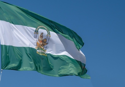 The green and white flag of Andalusia is flown throughout the region on this special day, symbolizing hope (green) and peace (white)