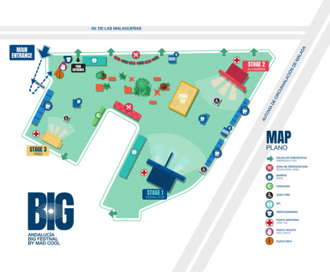 Plan of Andalucia Big festival Plan of Andalucia Big festival