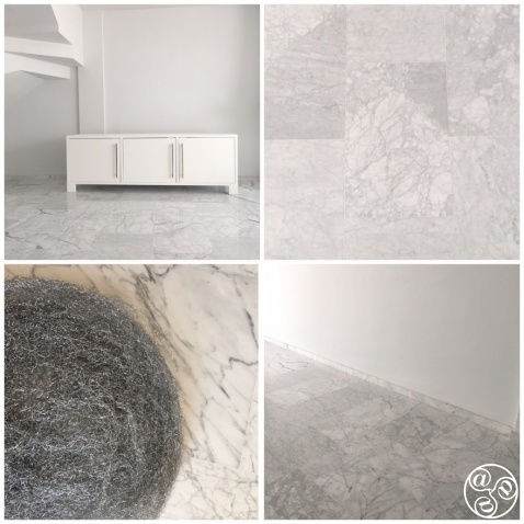 The polishing of marble is a specialist field, an expert in this field is a craftsman © Michelle Chaplow