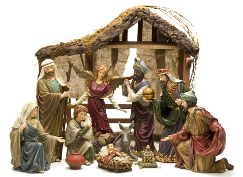 The nativity is often a surprisingly large collection of pieces that have been lovingly gathered over the years