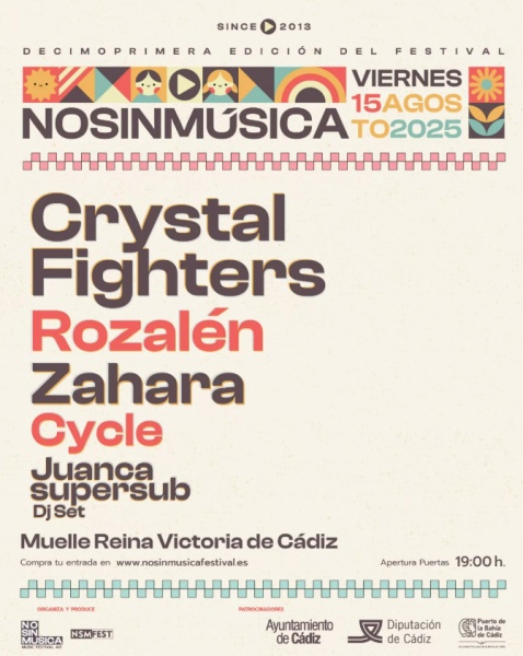 No Sin Musica Festival in Cadiz line up