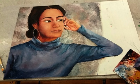 A sketch by Harpinder Kaur. Copyright Harpinder Kaur.