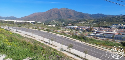 The view for the top of Estepona´s Rainbow steps. 11-04-2024