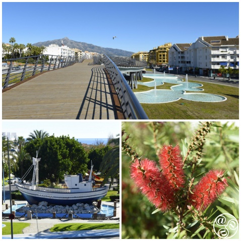San Pedro Boulevard is a park built over the main coastal highway through this town © Michelle Chaplow