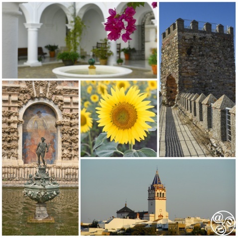 Sevilla province clockwise: Cazalla, Alanis, Utrera, Sevilla and Carmona © Michelle Chaplow