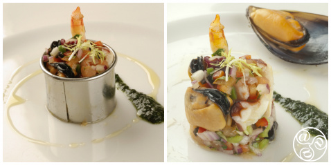 Salpicón de marisco. Seafood Salad © Michelle Chaplow